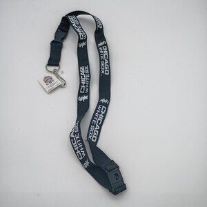 Lanyard Neck Clip Keychain  Chicago White Sox